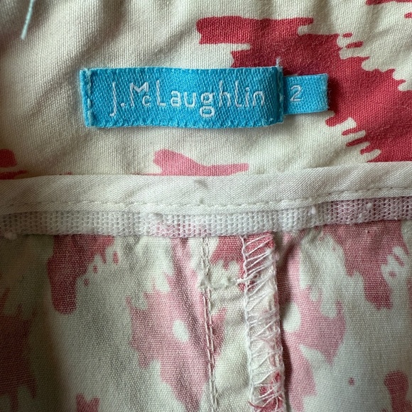 J MCLAUGHLIN IKAT GEOMETRIC SKIRT COTTON BLD CLASSIC PREPPY BOHO COASTAL CHIC 2 - Picture 9 of 11